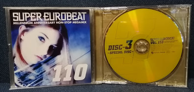 Super Eurobeat 110 MILLENIUM ANIVERSARY NON-STOP MEGA MIX Front Cover